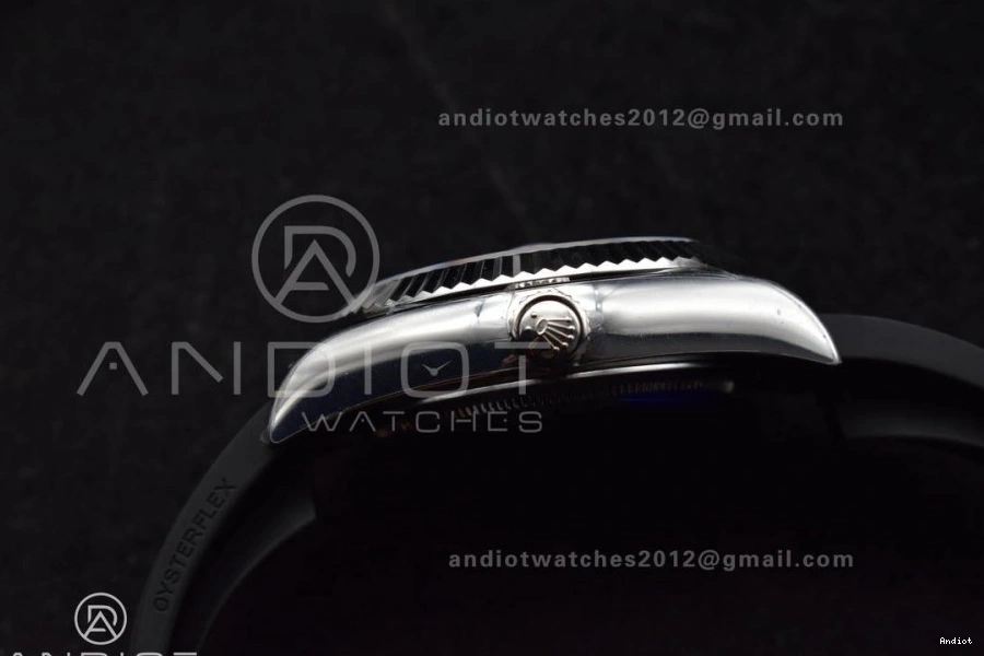 A23J ZF Strap (Gain Black on Best Sky-Dweller SS 336239 Edition Dial Weight) Oysterflex 1:1 0404